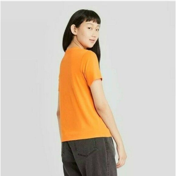 Zoe & Liv - Jack O'Lantern Glitter Face Short Sleeve Graphic T-Shirt - L - Picture 2 of 5